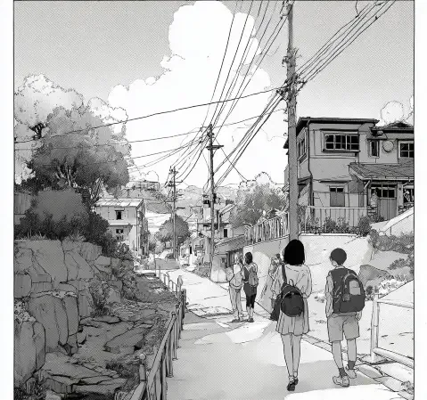 《星海远征队》漫画封面，小队成员站在宇宙飞船前